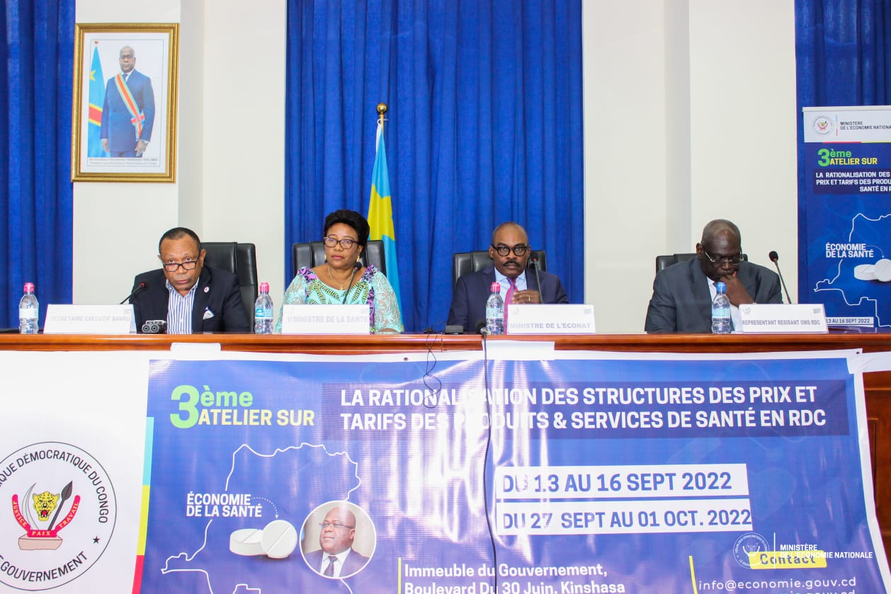 RDC : Lancement du 3ème atelier sur la rationalisation des structures des prix et tarifs des produits et services de santé