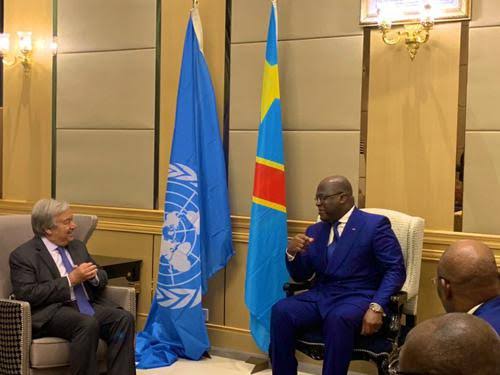 Paix et sécurité, départ de la MONUSCO, … : Tête-à-tête Tshisekedi-Gutteres à l’ONU