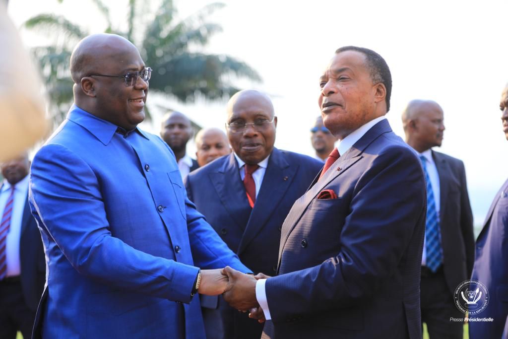 Situation sécuritaire à l’Est et à Kwamouth: Tête-à-tête Tshisekedi- Sassou à Kinshasa